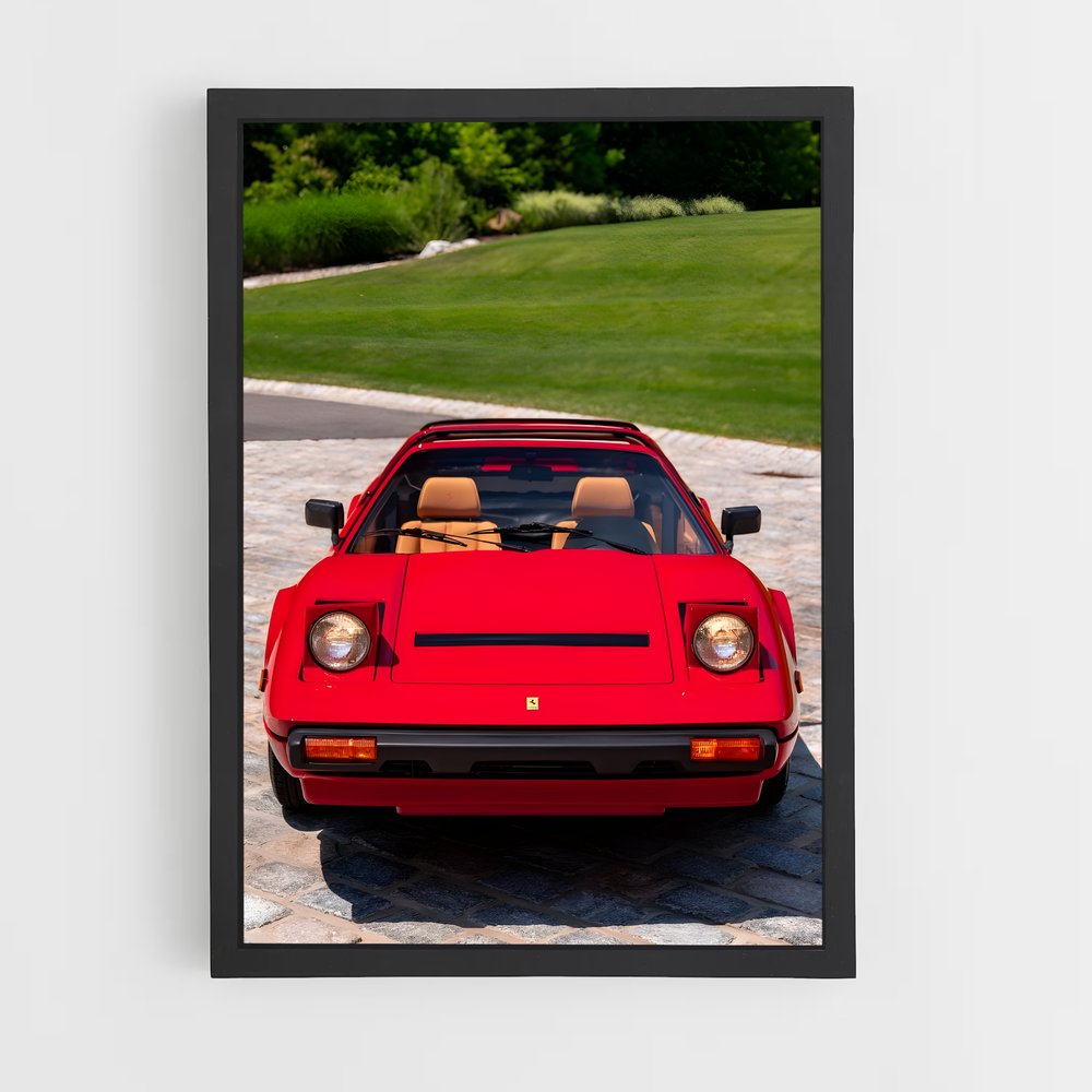 Poster Ferrari Rouge 308 (vue 2)
